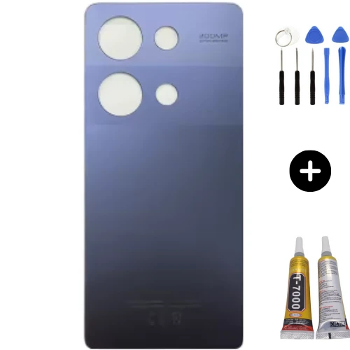 Redmi Note 13 Pro 4G Uyumlu Arka Pil Kapağı Mavi + Montaj Seti ürün görseli 1