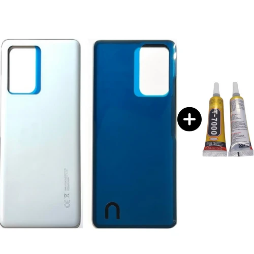 Redmi Note 12 Pro Plus 5G Uyumlu Arka Pil Kapağı Beyaz + B7000 ürün görseli 1