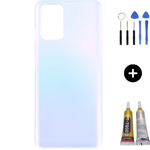 Redmi Note 10S Uyumlu Arka Pil Kapağı Beyaz + Montaj Seti ürün görseli 1