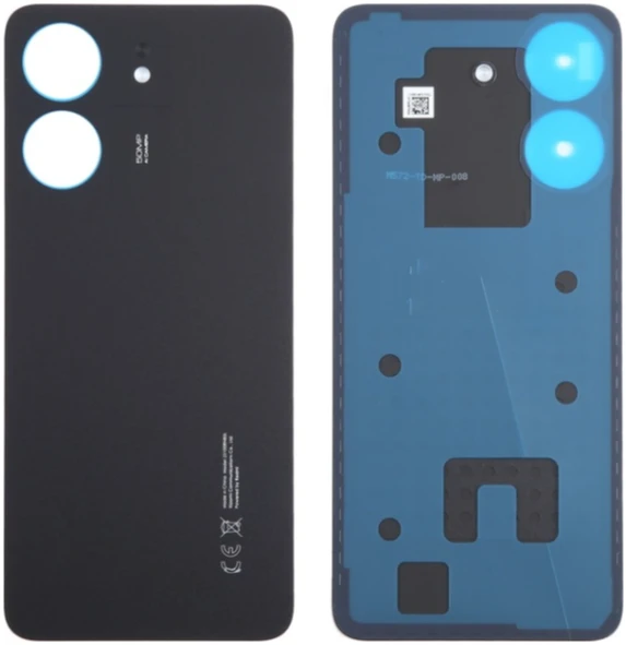 Redmi 13C Uyumlu Arka Pil Kapağı Siyah ürün görseli 1