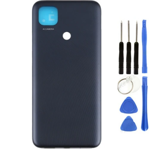 Redmi 9C Uyumlu Full Kasa Arka Pil Kapağı Siyah + Tamir Seti ürün görseli 1