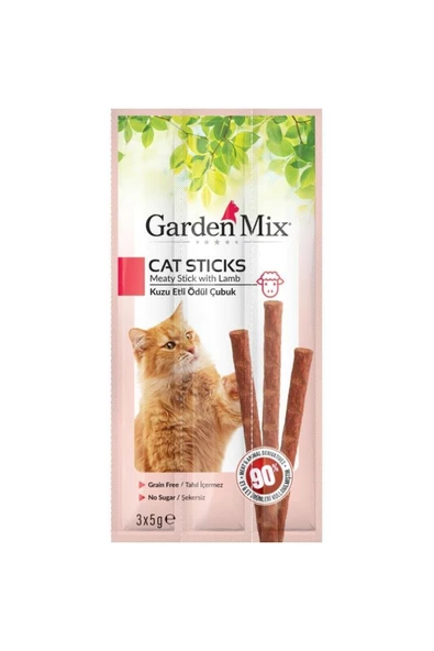 Gardenmix Kuzu Etli Kedi Stick Ödül 3x5gr ürün görseli 1