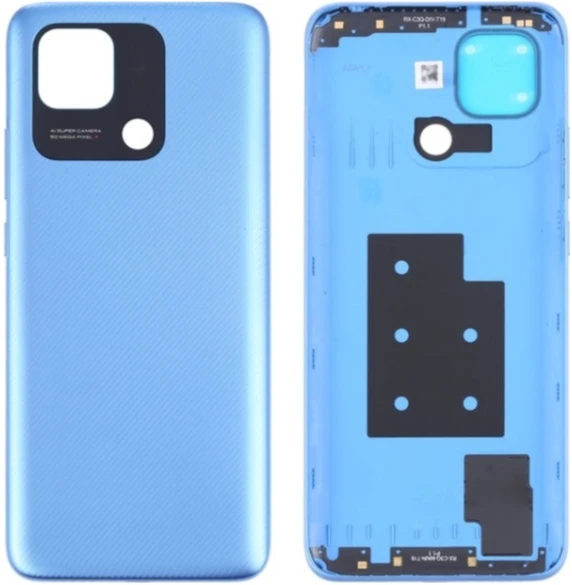 Redmi 10C Uyumlu Full Kasa Arka Pil Kapağı Mavi ürün görseli 1
