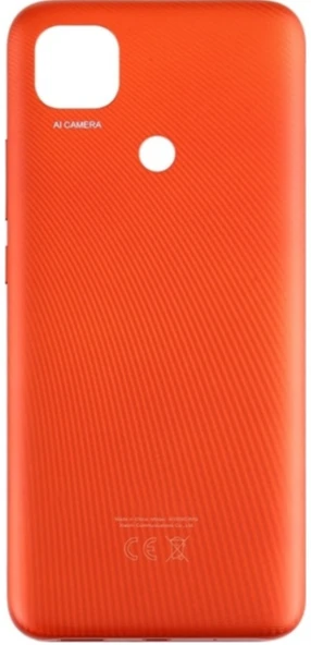 Redmi 9C Uyumlu Full Kasa Arka Pil Kapağı Turuncu ürün görseli 1