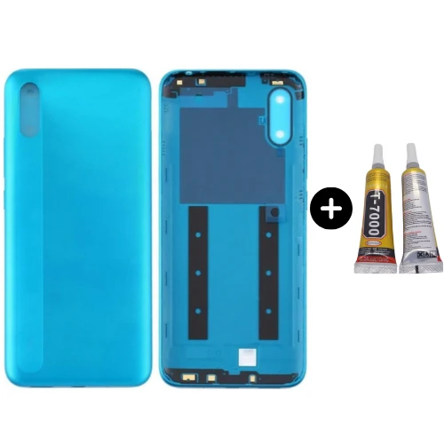 Redmi 9A Uyumlu Full Kasa Arka Pil Kapağı Yeşil + B7000 ürün görseli 1