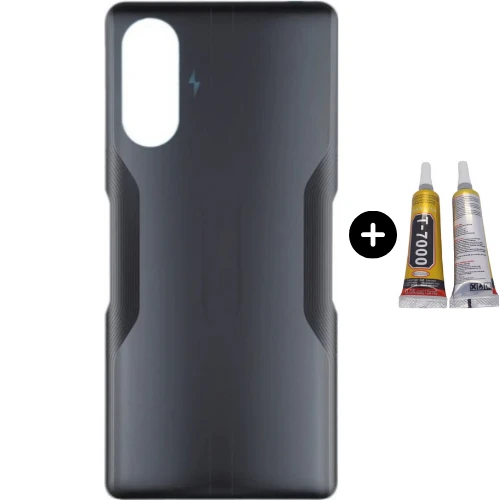 Xiaomi Poco Pocophone F3 GT Uyumlu Arka Pil Kapağı Siyah + B7000 ürün görseli 1