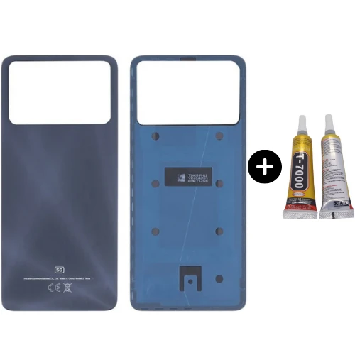 Xiaomi Poco Pocophone X4 Pro Uyumlu Arka Pil Kapağı Siyah + B7000 ürün görseli 1