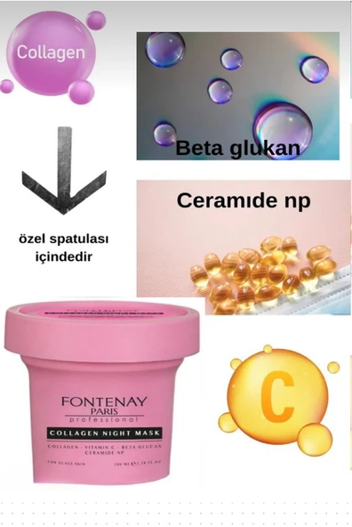 Fontenay Collagene Gece Uyku Maskesi 100ml - Resim 2