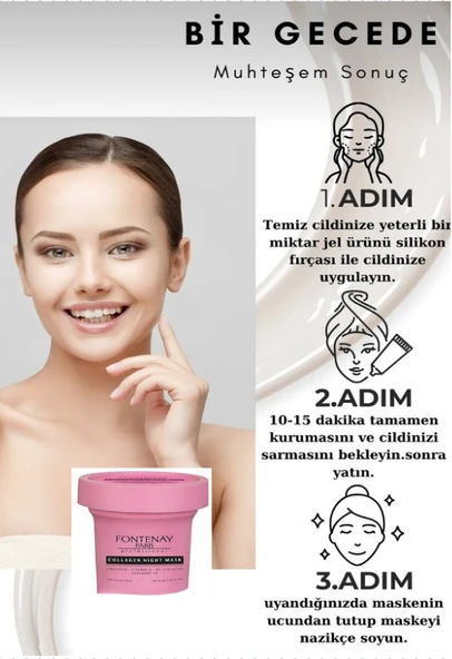 Fontenay Collagene Gece Uyku Maskesi 100ml - Resim 6