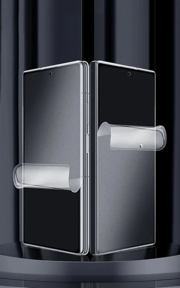 Samsung Galaxy Z Fold 7 Uyumlu Ön+Arka MATE Parmak izi bırakmayan Ekran Koruyucu Jelatin ürün görseli 1