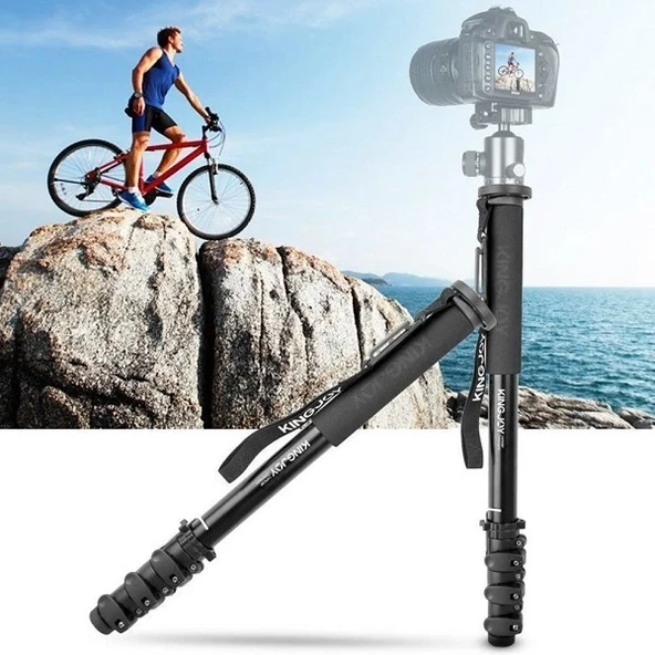 Kingjoy MP408F DSLR Video Kamera Monopod - Resim 3