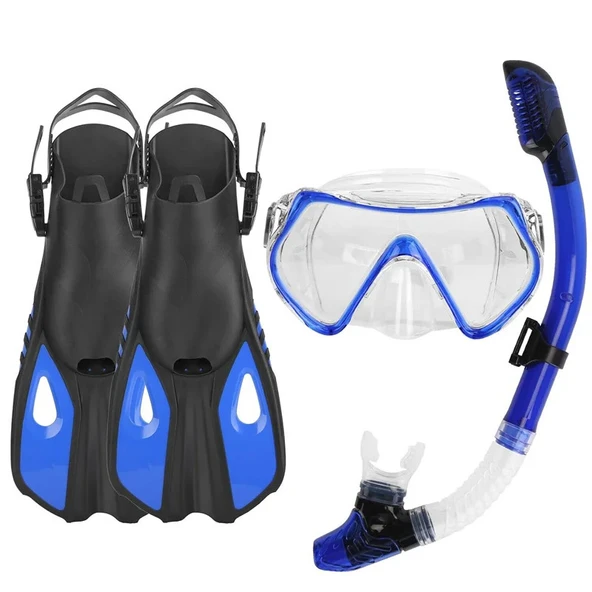 Techtic Paletli Şnorkel Seti Tüplü Dalış Ekipmanları Yüzgeç Dalış Gözlüğü Seti 37-41(S-M)42-47(L-XL) ürün görseli 1