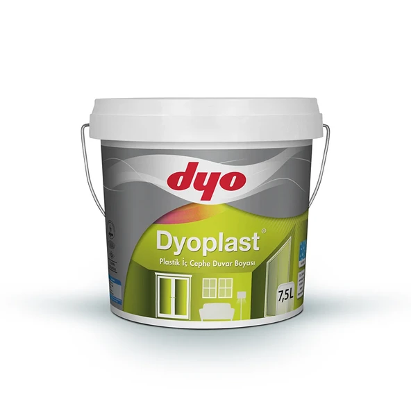 Dyo Dyoplast iç cephe boyası 7,5 lt beyaz ürün görseli 1