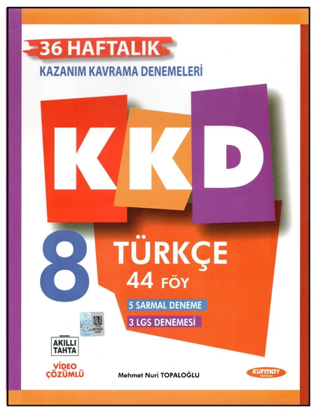 KURMAY 8.SINIF TÜRKÇE KAZANIM KAVRAMA DENEMELERİ ürün görseli 1