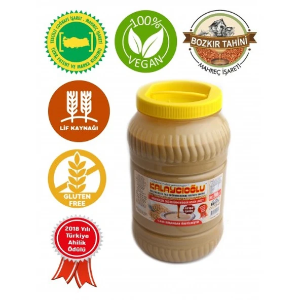Bozkır Tahin Merkezi Bozkır Beyaz Tahin 2900 gr (gluten içermez&Taş değirmen) ürün görseli 1
