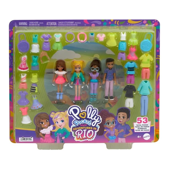 HWP23 Polly Pocket Adventures in Rio Moda Oyun Paketi ürün görseli 1