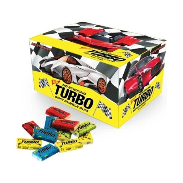 Turbo Sakız Tutti Frutti Şekerli Sakız 100 Adet ürün görseli 1