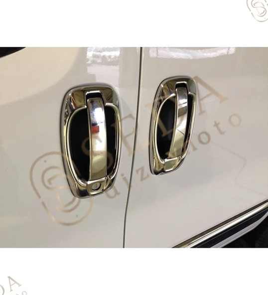 Citroen Nemo Minivan/Mpv 2007 > Kapı Kolu 4 Kapı 8 Prç. P. Çelik (Set) - Resim 5