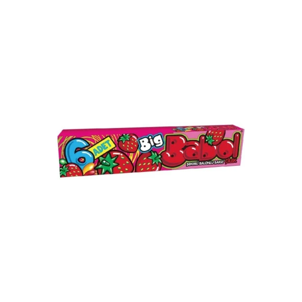 Big Babol Stick Çilek 18'li x 25 gr ürün görseli 1