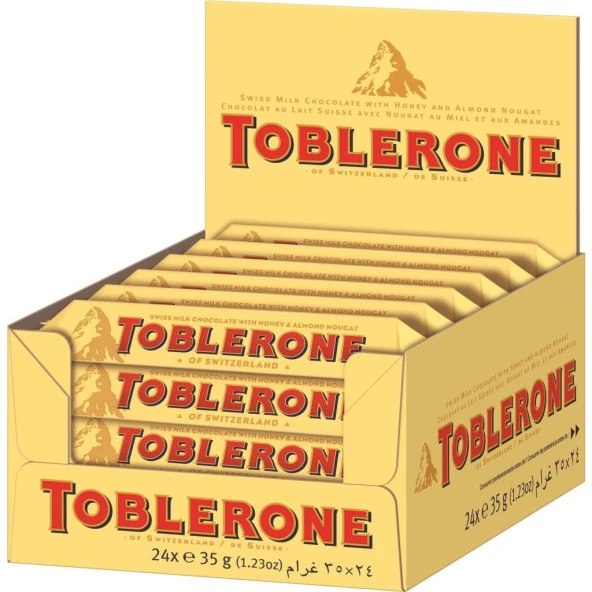 Toblerone Bal Bademli Çikolata 35 gr 24lü Paket ürün görseli 1