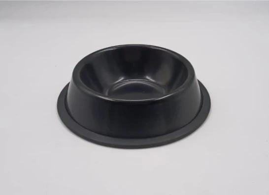 Siyah Çelik Kedi Köpek Mama-Su Kabı 16 Cm ürün görseli 1