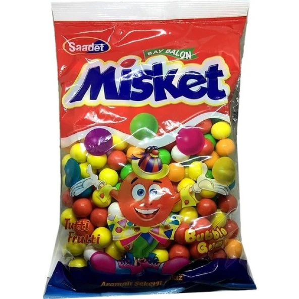 Tutti Frutti Aromalı Misket Sakız / Otomat Sakızı 1 kg (222 Adet) ürün görseli 1