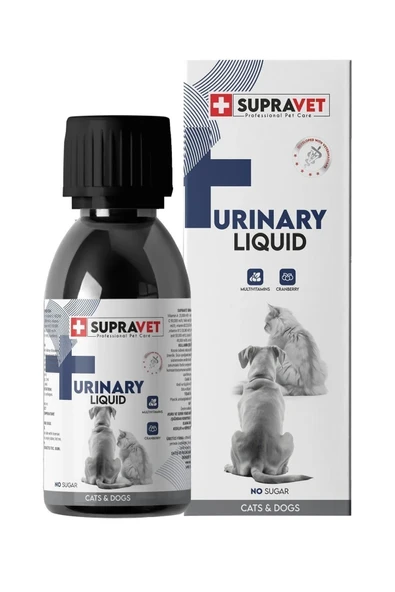 Supravet Urinary Kedi ve Köpek İçin İdrar Sağlığı Sistem Destekleyici Sıvı Damla 100ml ürün görseli 1