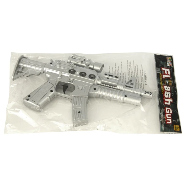 Flash Gun Işıklı Sesli Poşetli Tüfek - Resim 2
