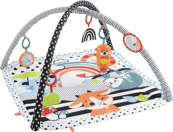 Fisher Price Hbp41 Neşeli Hayvanlar 3'Ü 1 Arada Jimnastik Merkezi ürün görseli 1