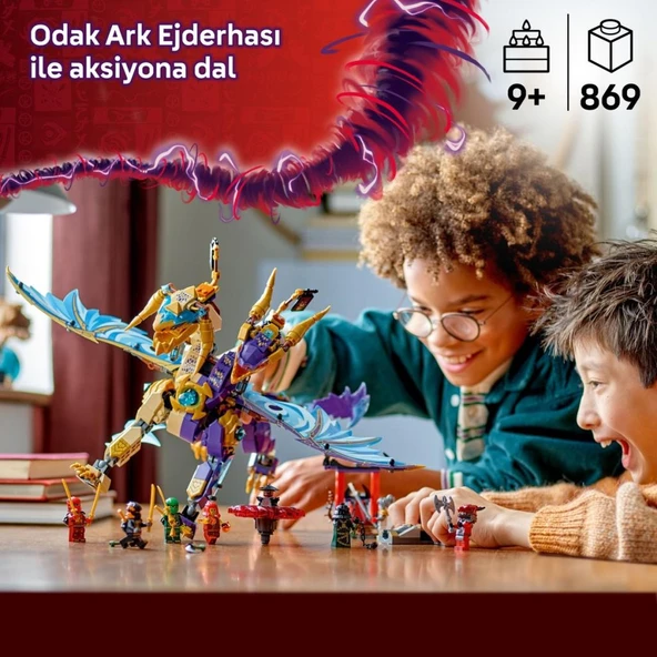 LEGO Nınjago 71836 Odak Ark Ejderhası (869 Parça) - Resim 5