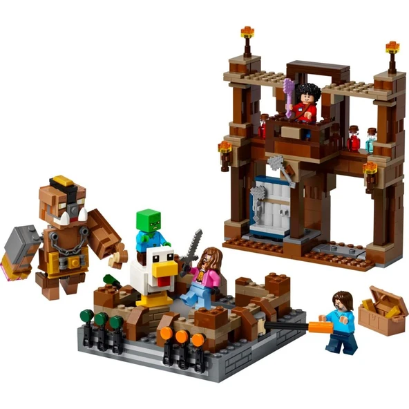 LEGO Minecraft 21272 Orman Malikanesi Dövüş Ringi (491 Parça) ürün görseli 1