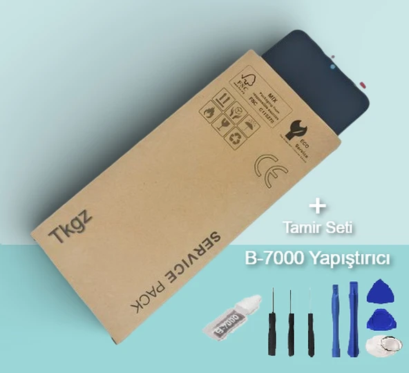 Tkgz - P Smart 2019 Lcd Ekran Dokunmatik SERVİCE - PACK + B-7000 + Montaj Seti ürün görseli 1