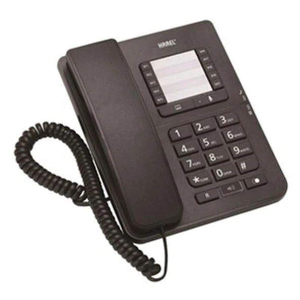 Karel Tm142 Siyah Masa Üstü Telefon Tm-142 ürün görseli 1