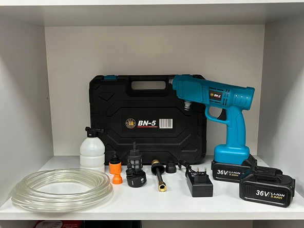 MELZOHOME 36 VOLT ÇİFT BATARYA ŞARJLI ARAÇ YIKAMA MAKİNESİ ürün görseli 1