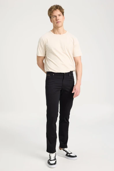 Texas Slim Pantolon Siyah Siyah 32 30 - Resim 4