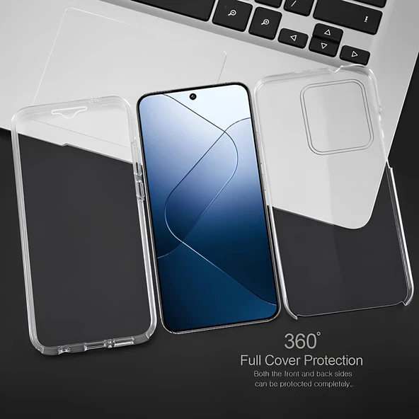 Xiaomi 14 Pro Çift Taraflı Silikon Kılıf - Resim 2