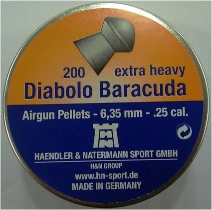 H&N DIABOLO BARACUDA 6.35 CAL HAVALI SAÇMA ürün görseli 1