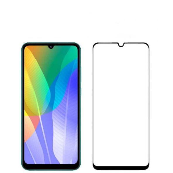 Huawei Y6P Zore Kenarları Kırılmaya Dayanıklı Cam Ekran Koruyucu ürün görseli 1