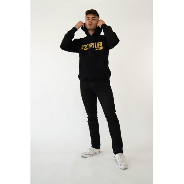 İzmir Mafia Erkek Kapüşonlu Sweatshirt - Resim 5