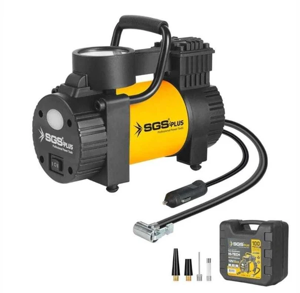 Sgs 5390 Çakmaklıklı 12V Araç Hava Kompresörü 100 PSI ürün görseli 1