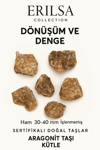 Sertifikalı Aragonit Taşı Kütle İri Boy Ham Doğal Kristal Topraklayıcı Dengeleyici Enerji Kaynağı ürün görseli 1