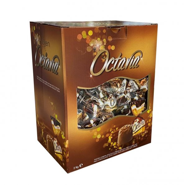 Şölen Octavia Fındıklı Krema Dolgulu Pirinç Patlaklı Sütlü Çikolata 2 KG ürün görseli 1