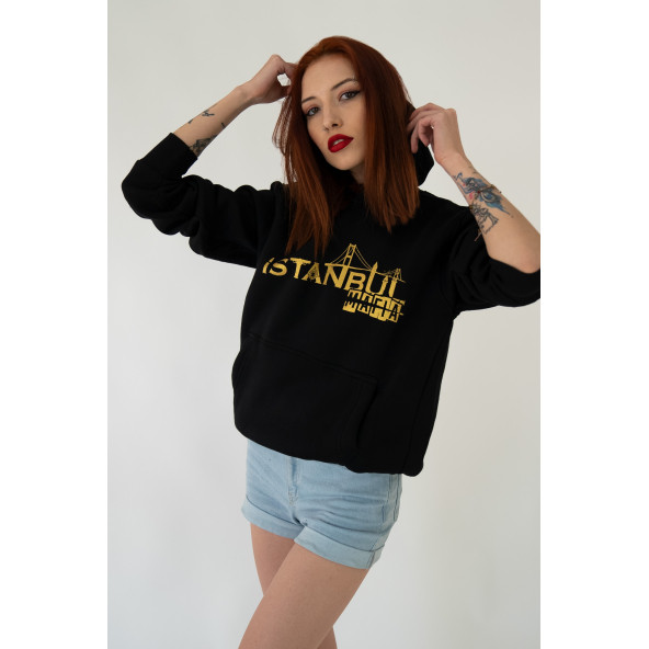 İstanbul Mafia Kapüşonlu Kadın Sweatshirt ürün görseli 1