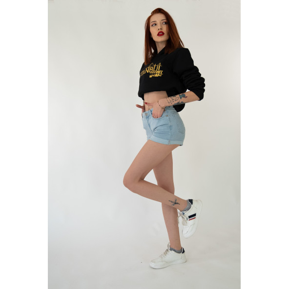 İstanbul Mafia Kapüşonlu Kadın Sweatshirt - Resim 4