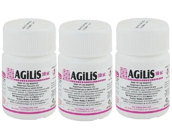 Agilis 10 SC Kokusuz Konsantre Haşere İlacı 50 ml 3 Adet ürün görseli 1