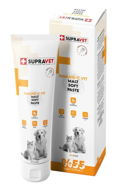 Supravet Immune C Kedi ve Köpek Bağışıklık Güçlendirici Malt Paste 100 Gr ürün görseli 1