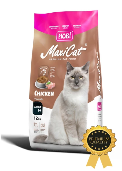 Hobi Maxicat Premium Tavuklu Kedi Maması 12kg ürün görseli 1