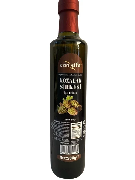 Canşifa İçilebilir Doğal Fermantasyon Kozalak Sirkesi 500 ml ürün görseli 1