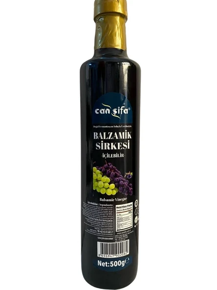 Canşifa İçilebilir Doğal Fermantasyon Balzamik Sirkesi 500 ML ürün görseli 1