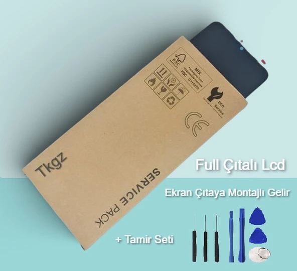 Tkgz - P Smart Z Lcd Ekran Dokunmatik SERVİCE - PACK - MAVİ FULL ÇITALI + Montaj Seti ürün görseli 1